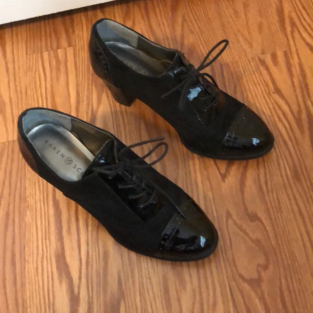 Karen Scott Black Oxford Heels